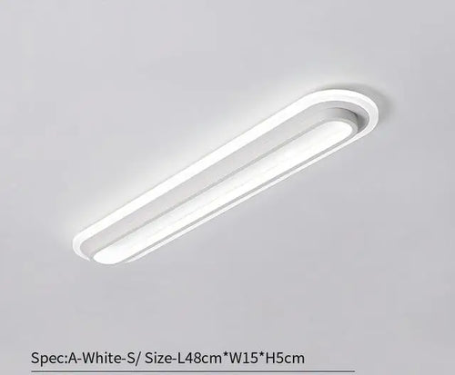 plafonnier moderne à bande led pour éclairage intérieur - vue 10 sur 12