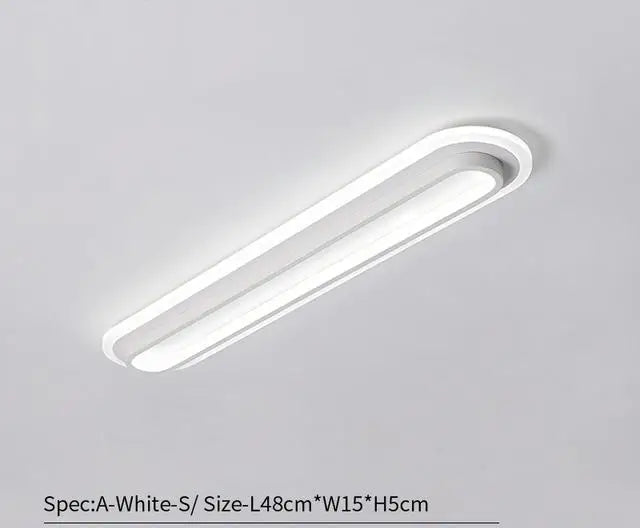 plafonnier moderne à bande led pour éclairage intérieur - vue 9 sur 12