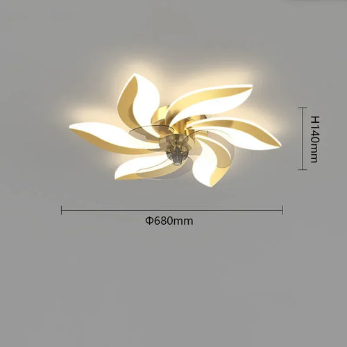 plafonnier ventilateur avec lumière et télécommande pour intérieur - vue 9 sur 8