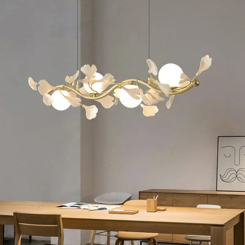 suspension luxe ginkgo design moderne pour éclairage élégant - vue 3 sur 13