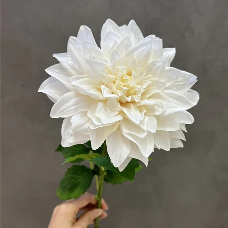lot de 2 fleurs artificielles dahlias réalistes pour décoration intérieure
