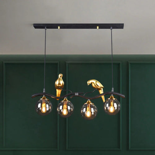 sandyha lustre nordique moderne oiseau suspension décoration intérieure - vue 6 sur 9