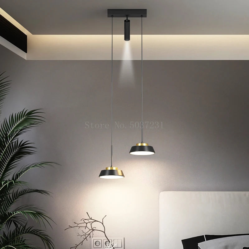 suspension moderne minimaliste en luxe noir design élégant - vue 4 sur 18