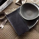 Serviette de table papier effet lin jetables lot