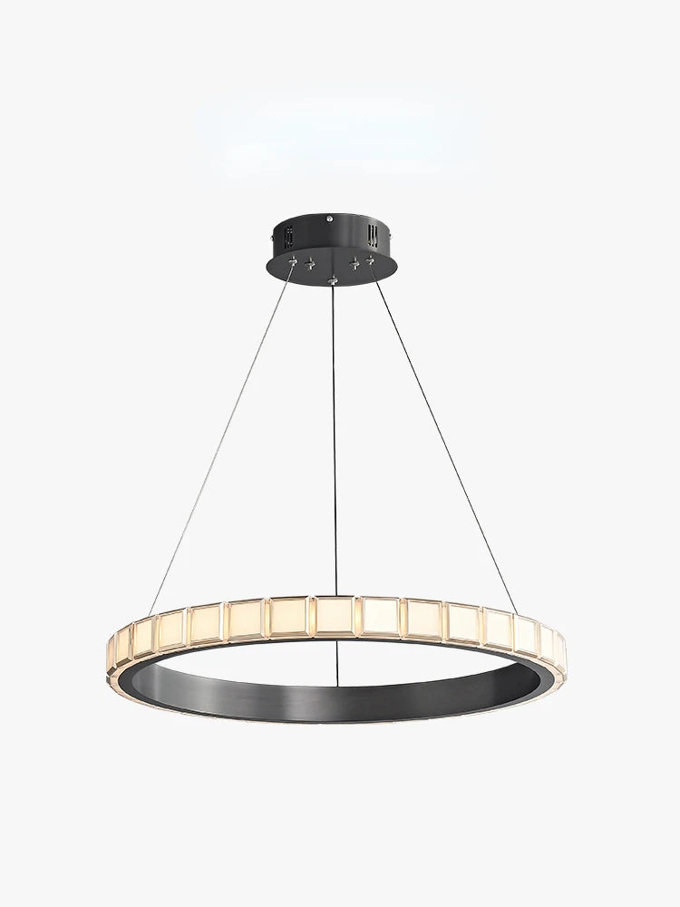 suspension minimaliste en aluminium et acrylique design moderne élégante - vue 9 sur 9