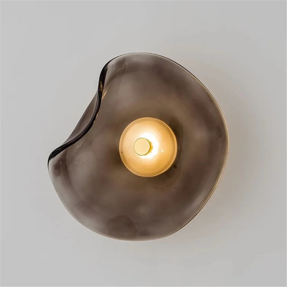 applique murale led en verre style nordique tendance décorative - vue 3 sur 8
