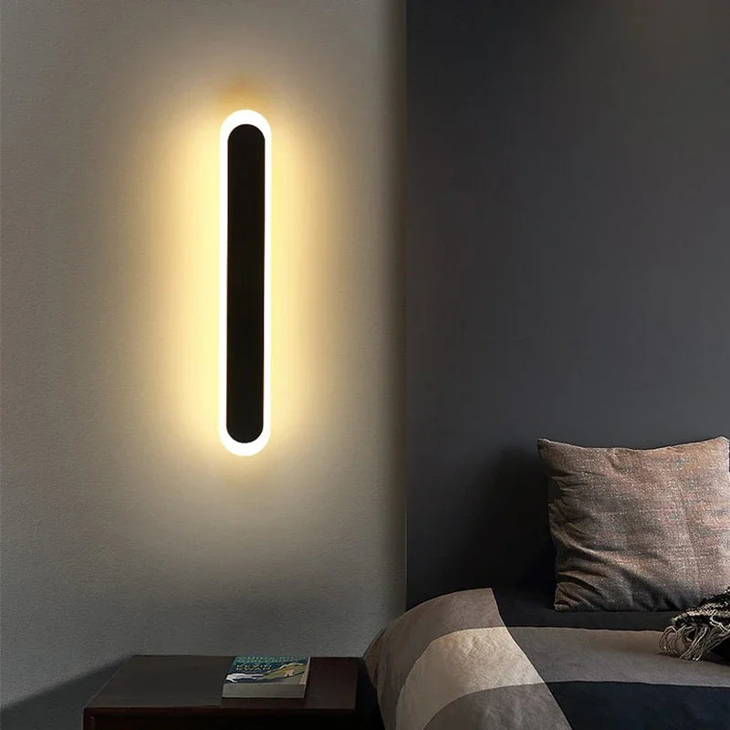 applique murale led minimaliste moderne pour fond de télévision - vue 5 sur 9