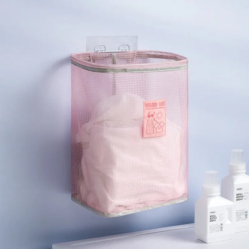 panier à linge mural pliable pour vêtements et jouets - vue 3 sur 9