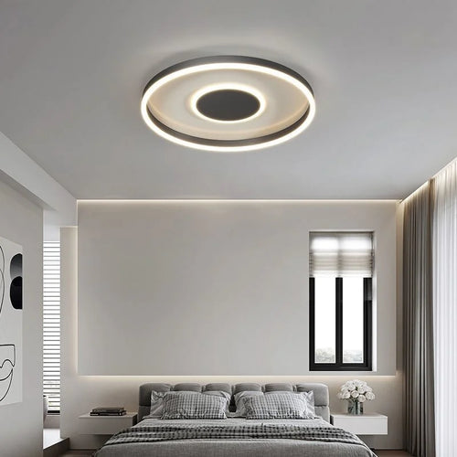 plafonnier led décoratif circulaire pour intérieur moderne - vue 4 sur 13
