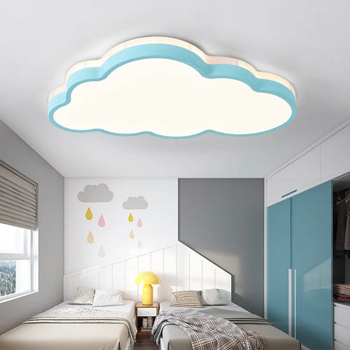 plafonnier led design moderne en forme de nuage pour enfants - vue 3 sur 9