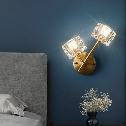 applique murale en cristal de luxe pour décoration intérieure - vue 4 sur 8