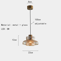 suspension créative en verre pour éclairage intérieur réglable