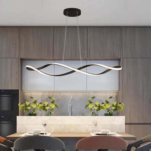 lustre moderne intelligent avec alexa pour intérieur design - vue 3 sur 9