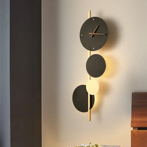 horloge murale led design nordique en acrylique pour décoration intérieure - vue 2 sur 7