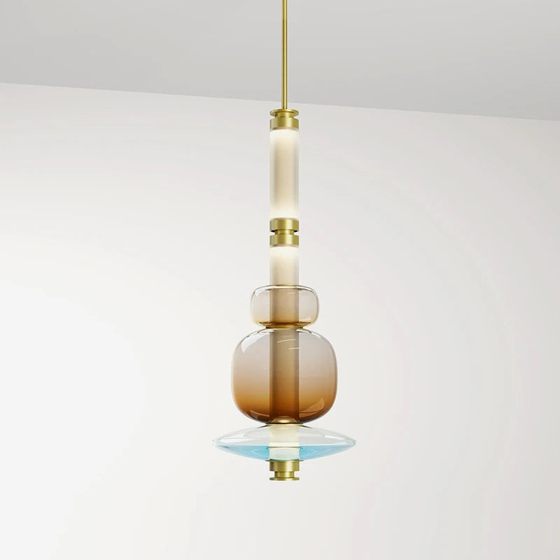 Suspensions design LED en verre de styliste du Canada - vue 3 sur 25