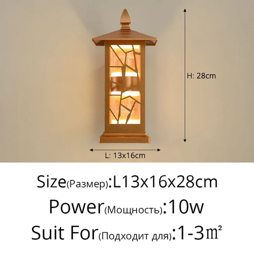 applique murale extérieures étanches minimalistes pour jardin - vue 12 sur 14