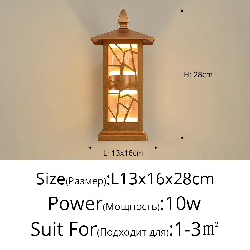 applique murale extérieures étanches minimalistes pour jardin - vue 12 sur 14