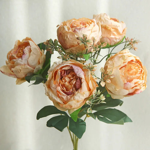 bouquet de pivoines artificielles pour décoration et photographie - vue 10 sur 11