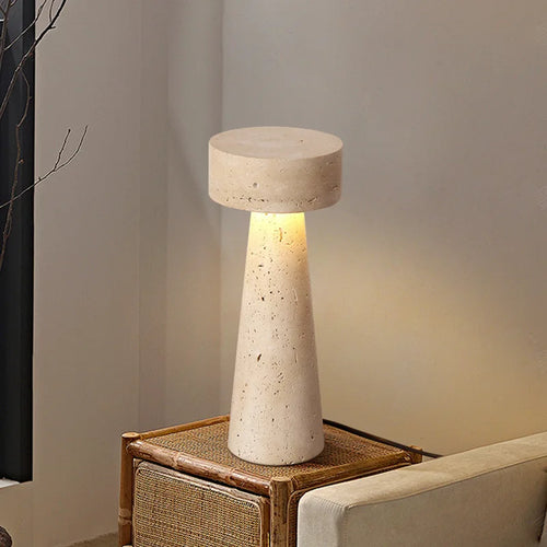 Creative Stone Table Lamp Desk Light for Bedroom Living Room Study - vue 5 sur 7