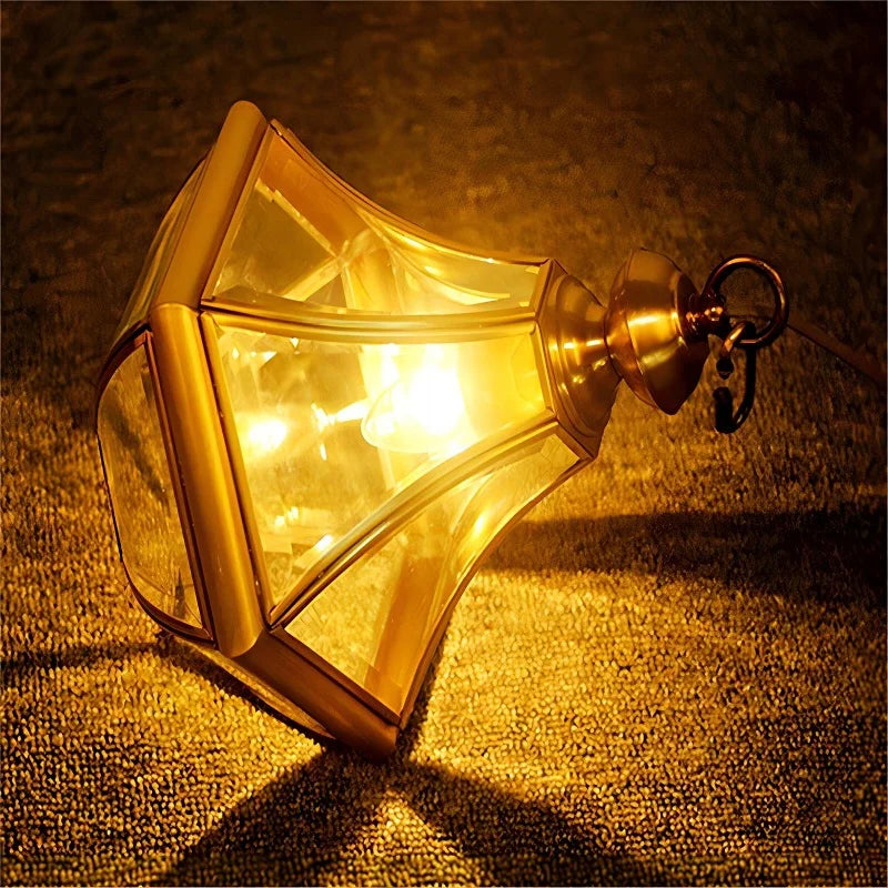 lustre en cuivre étanche style américain pour extérieur - vue 5 sur 9