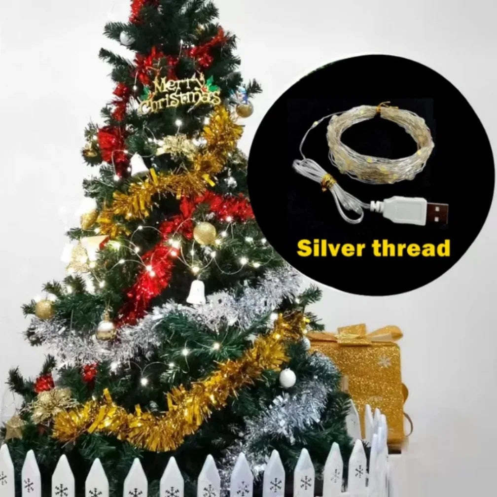 guirlande lumineuse led usb étanche pour décoration festive - vue 5 sur 14