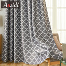 Rideau occultant moderne motifs infinis pour salon chambre