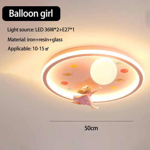 SANDYHA moderne espace planète plafonnier lampe de dessin animé chambre d'enfants Lampa Sufitowa Techo Plafonnier lampara Colgantes Para - vue 17 sur 16