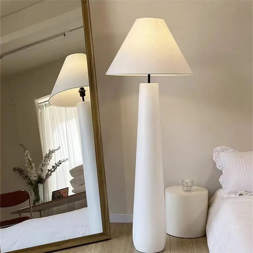 lampe de lecture sur pied style wabi sabi en forme de champignon - vue 2 sur 8