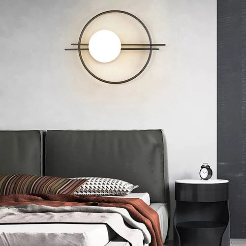 Appliques murales LED d'intérieur design arrondi avec boule - vue 6 sur 12