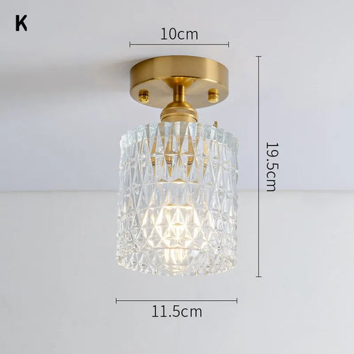 lustre vintage japonais en verre pour balcon et entrée - vue 16 sur 29