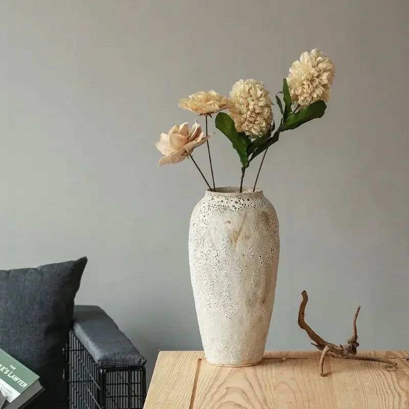 vase rétro en céramique pour fleurs et décoration - vue 6 sur 9