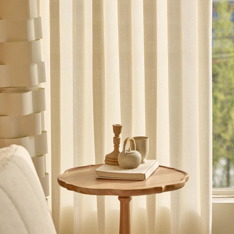 Rideau moderne plissé filtrant lumière salon chambre - vue 3 sur 14