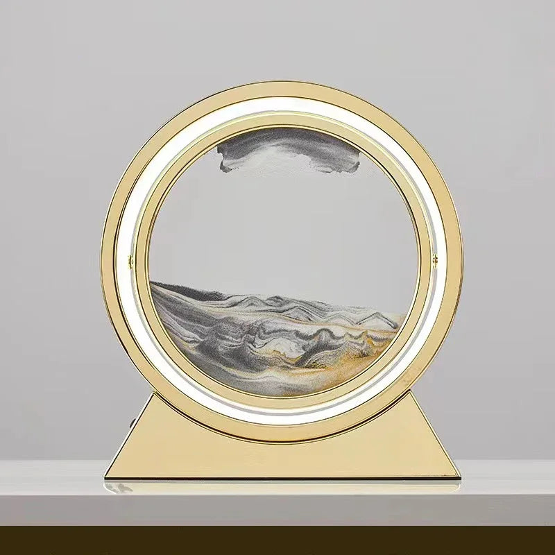 lampe de table créative avec sable mouvant 3D décoratif - vue 16 sur 24