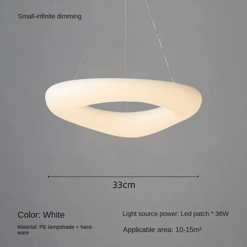 plafonnier led moderne en forme de nuages avec télécommande - vue 8 sur 14