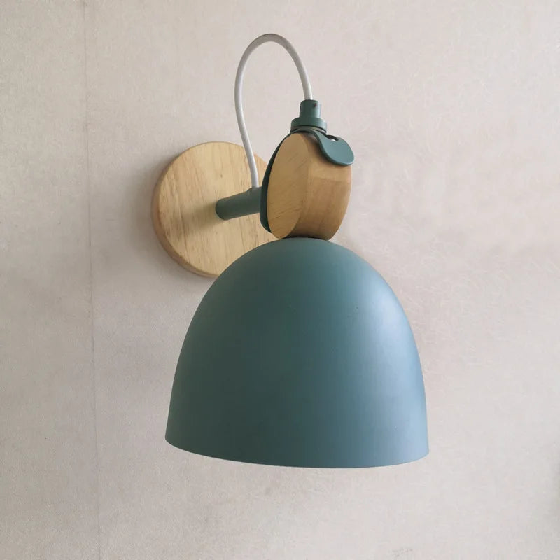 lampe de chevet style japonais éclairage mural intérieur nordique - vue 5 sur 11