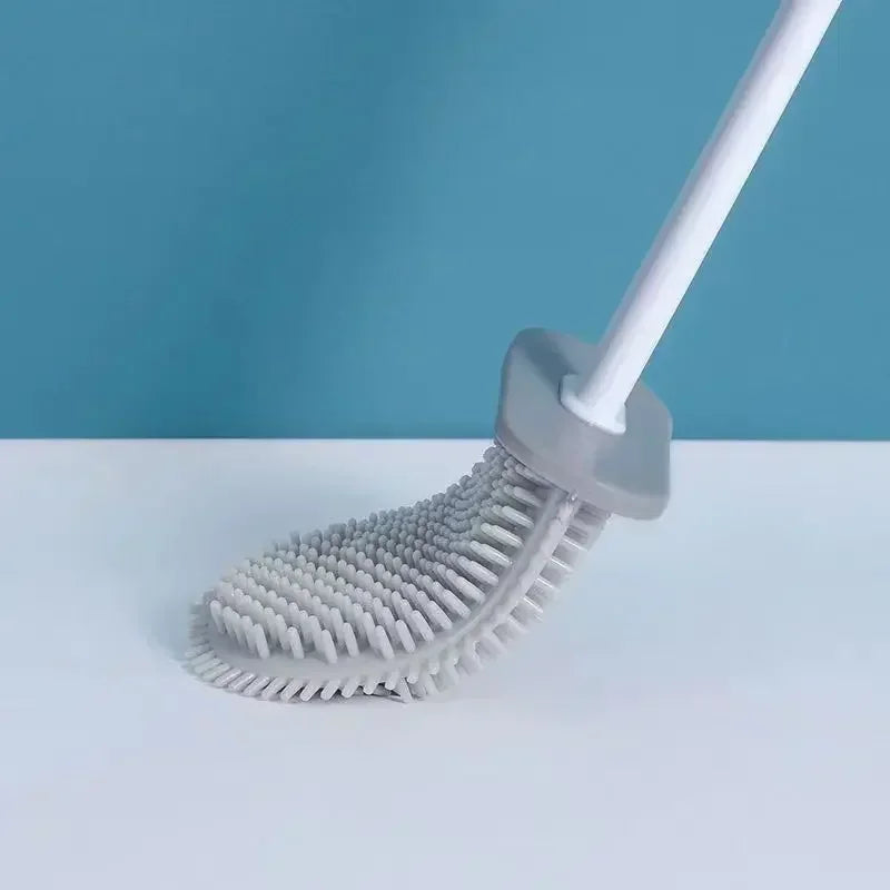 brosse de toilette murale sans perçage avec base drainable - vue 3 sur 9