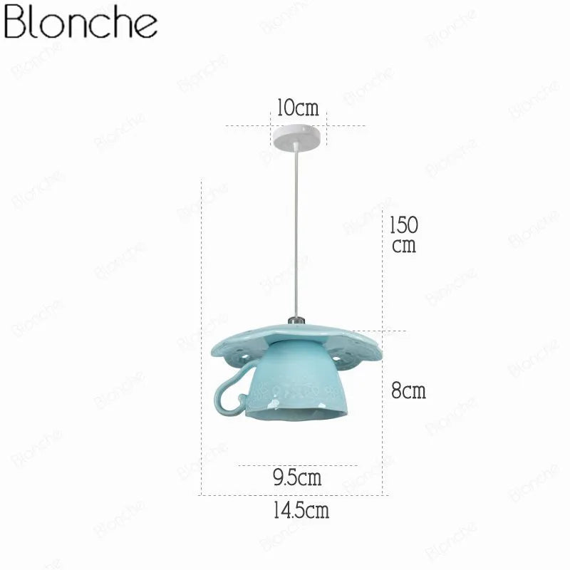 Suspension en céramique avec tasse de thé et théière - vue 15 sur 15