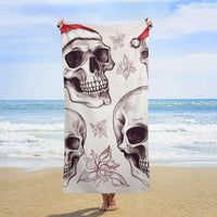 Serviette de plage motif carreaux légère anti sable
