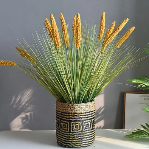 panier tissé à la main pour fleurs et plantes décoratives - vue 4 sur 10