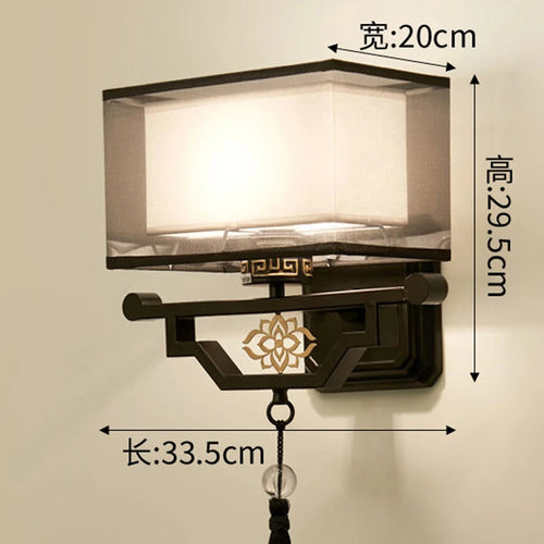 applique murale en tissu style chinois pour intérieur moderne - vue 12 sur 11