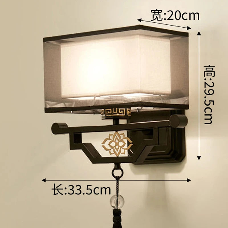 applique murale en tissu style chinois pour intérieur moderne - vue 11 sur 11