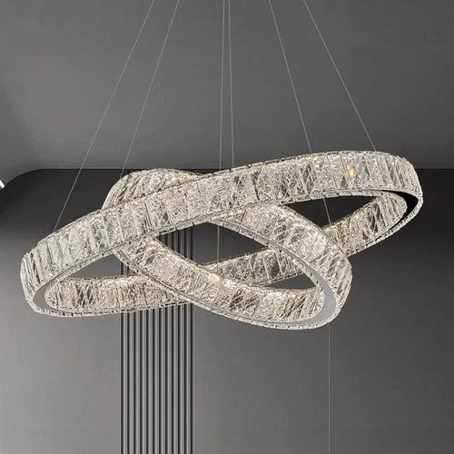 lustre moderne en cristal pour un éclairage élégant - vue 3 sur 12