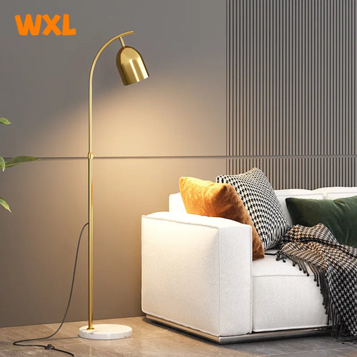 lampadaire led moderne à éclairage réglable design nordique - vue 2 sur 8