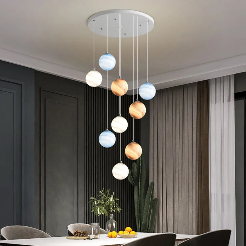 lustre boule coloré pour un éclairage moderne et élégant - vue 4 sur 14