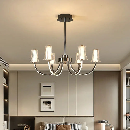 lustre postmoderne design minimaliste lampe led pour intérieur élégant - vue 4 sur 10