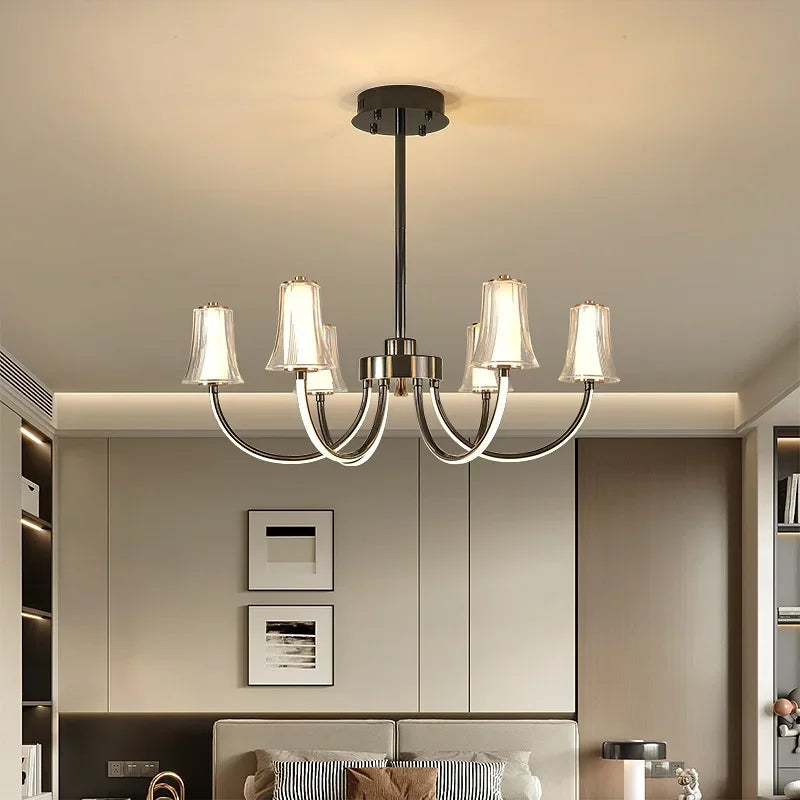 lustre postmoderne design minimaliste lampe led pour intérieur élégant - vue 3 sur 10
