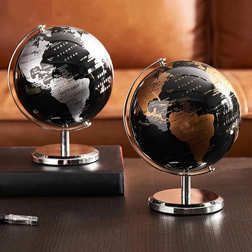 carte rétro du globe terrestre pour décoration éducative - vue 4 sur 9