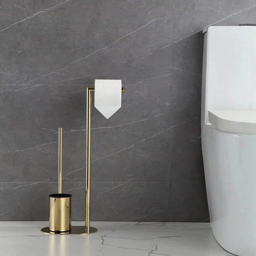 brosse de toilette en acier inoxydable avec support amovible - vue 7 sur 6