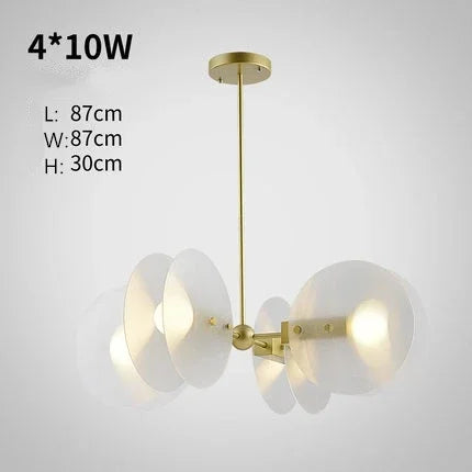 lustre led en verre nordique tables alimentaires lampes suspendues luminaires décoratifs - vue 13 sur 14