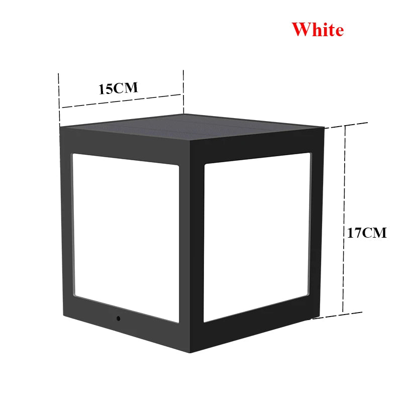lanterne solaire colonne décorative pour jardin et extérieur - vue 14 sur 20